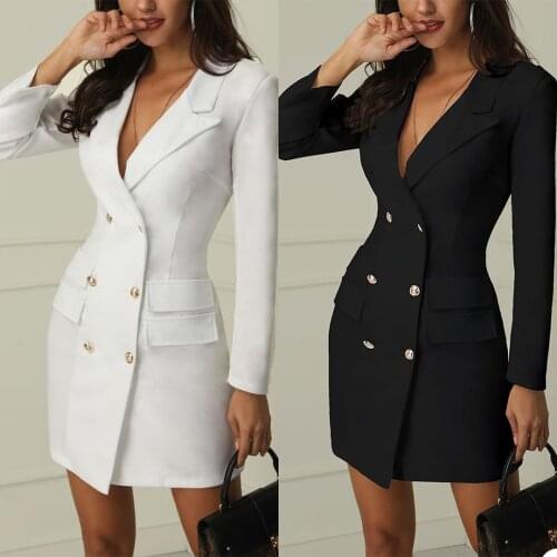 White Black Slim Fit Blazer Dress Suits Long Sleeve Bride Wedding Outfits Leisure Evening Party Wear