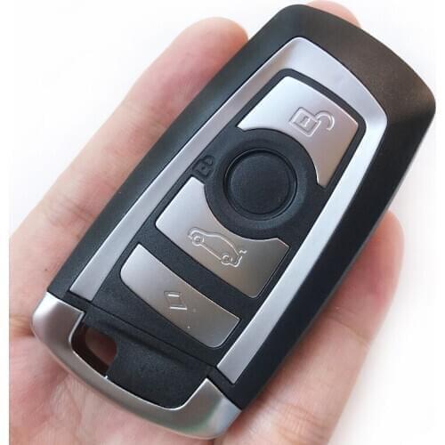 Keyless Remote Smart Key Fob Case For BMW F CAS4 5 Series 7 Series 4 Buttons CAS4 System Car Key Housing Cover & Small key