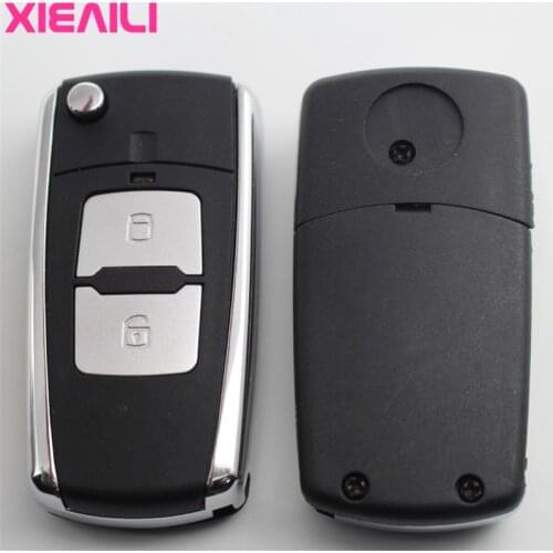 XIEAILI OEM 2Button Modified Flip Folding Remote Key Case Shell For Hyundai Elantra/Tucson/Santafe/Trajet For Kia Soul S490
