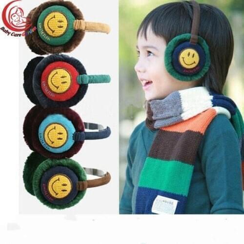 New Boys and Girls Winter Warm Cute Rabbit Hair Cartoon Plush Childrens Earmuffs Thicken Cover Ears Kids Earmuffs Headbands