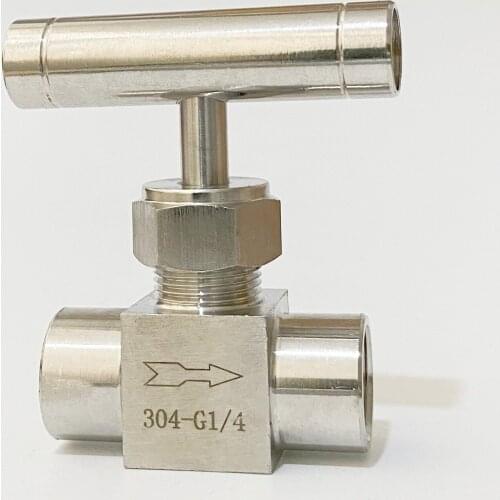 1/8" 1/4" 3/8" 1/2" BSP Female Male Thread 304 Stainless Steel Needle Valve Flow Control Water Gas Oil