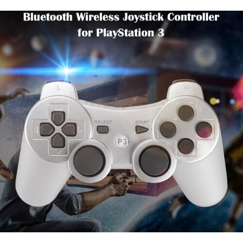 Game Controller For PS 3 Bluetooth-compatible Gamepad Dual Vibration Wireless Game Controller For PS3 Silver