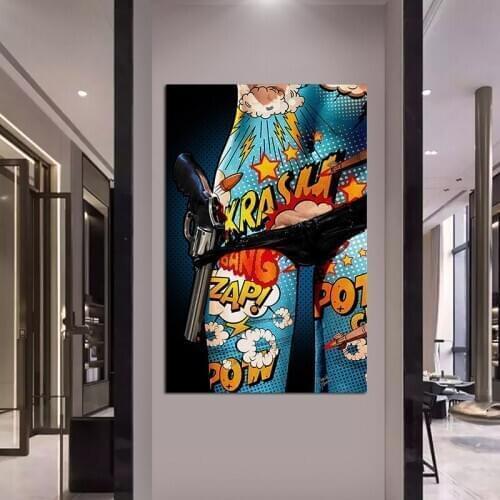 Graffiti Nude Women Body Oil Painting Printed On Canvas Poster And Prints Wall Pictures Artwork Home Decoration For Living Room