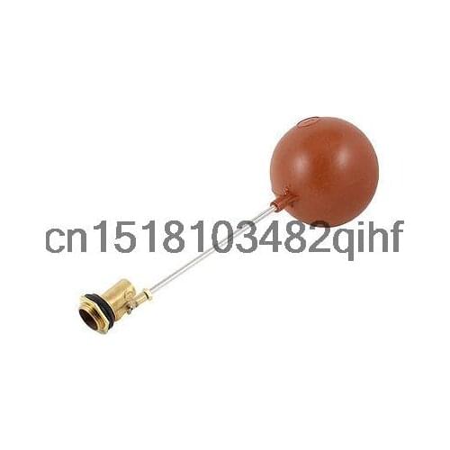 Tank Pool Liquid Level Red Plastic Floating Ball Float Valve 1" PT Threaded