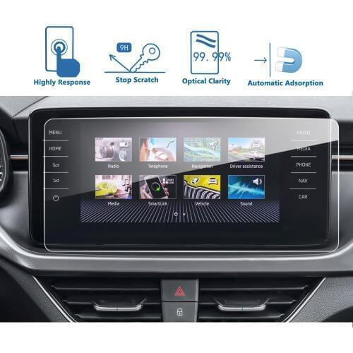 LFOTPP For Kamiq 2020/Scala Amundsen 2019 2020 9.2 Inch Car GPS Navigation Center Touch Display Tempered Glass Screen Protector