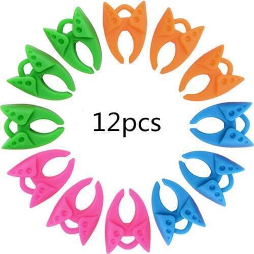 MIUSIE 12pcs Bobbin Clips Holders Clamps Bobbin Buddies Great for Embroidery Quilting and Sewing Thread Sewing Machine Wholesale
