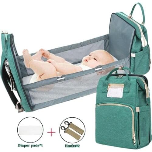 Travel Diaper Bag Backpack Fashion Mom Shoulder Multifunctional Baby Care Diaper Bags Bolsos Maternidad Kids Supplies AB50MM