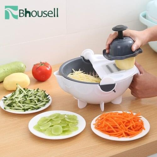 Multifunction Vegetable Chopper Drainable Nicer Potato Dicer Onion Slicer Cutter Stainless Steel Blade Kitchen Accessories