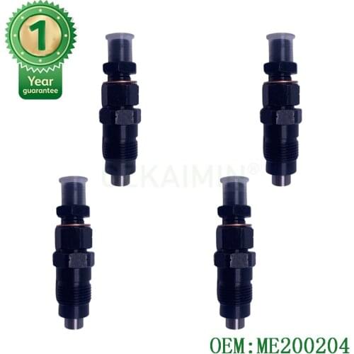 Set Of 4 PCS Fuel Injector Nozzle For Para Mitsubishi Pajero Shogun 2.8TD 4M40 Montero Challenger OEM ME200204 MI4022