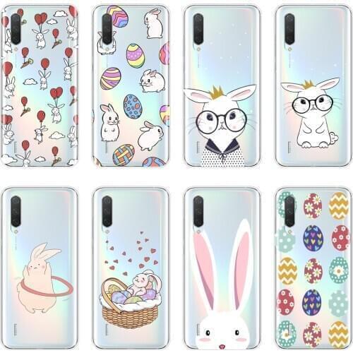 Easter Rabbit Kawaii Cute Animal Unique Soft Back Cover For Xiaomi Mi A3 9 SE Phone Case Silicone For Xiaomi Mi 9T 8 PRO