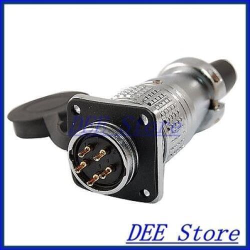 PLS20-5 5 Pins AC 250V 10A Aviation Circular Connector Adapter