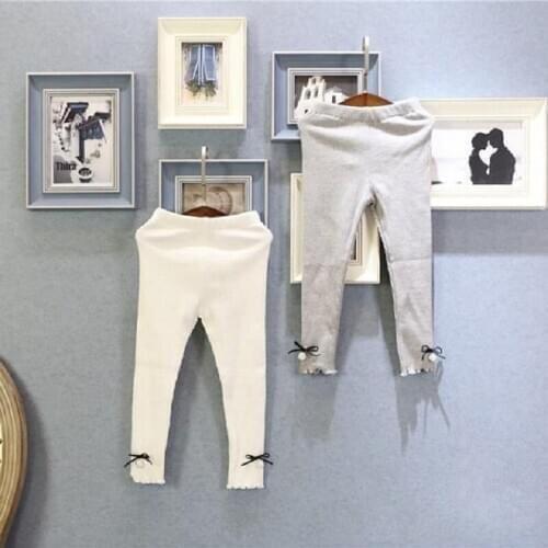 2020 Girl Spring Autumn Casual Pant with Butter Fly Kids Bab Children Trousers Two Colors 0746