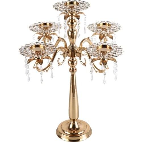 Five candlestick creative wedding candlelight dinner set props christmas decorations rustic home deco