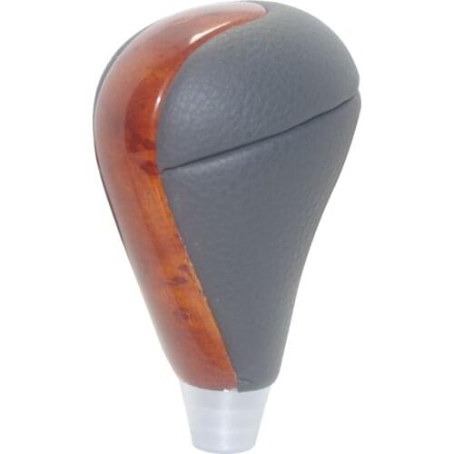 Dark Gray Leather Cherry Wood Gear Shift Knob for Toyota Avalon Sienna Camry Lexus ES350 GS460 IS250 LS460 LS600h RX350 SC430