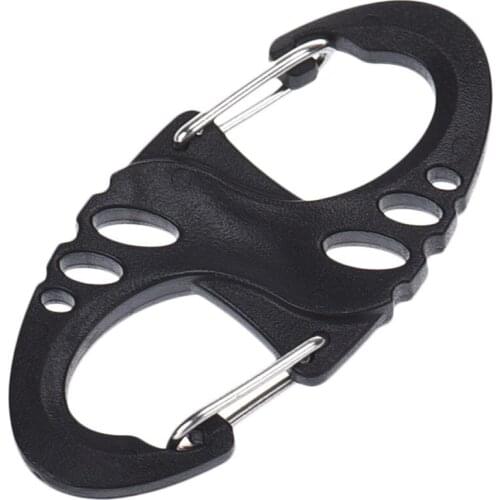 S-shaped Tactical Backpack Buckle Water Bottle Buckle Camping Climber Water Bottle Buckle Backpack Tactical Survival Buckle