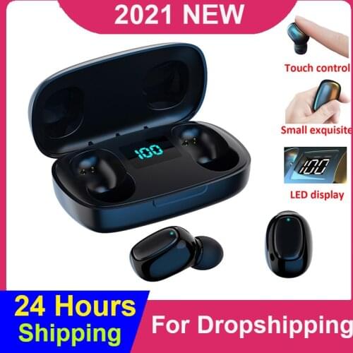 2021 New TWS Wireless Headphone Noise Cancelling Bluetooth Earphone With Microphone Hifi 9D Stereo Sport Headsets