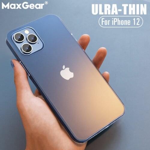 Ultra Thin Slim Phone Case For iPhone 12 Pro Max 11 XS XR X 6 6S 7 8 Plus SE 2020 Matte Clear Hard PC Cover iPhone12 Mini Coque