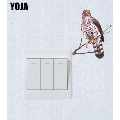 YOJA Coolest Iittle Animals On The Branches Birds Decor Wall Switch Sticker Personalized Bedroom Living Room 10SS0439
