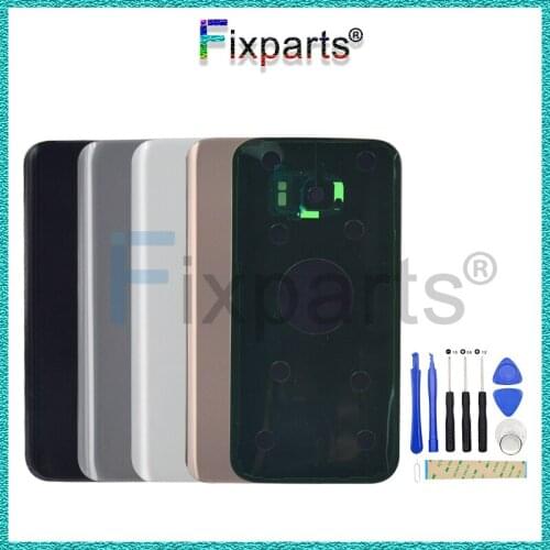For SAMSUNG Galaxy S7 G930F Back Battery Cover With Camera Lens Door Rear Glass Housing Case For SAMSUNG Galaxy S7 G930F Parts