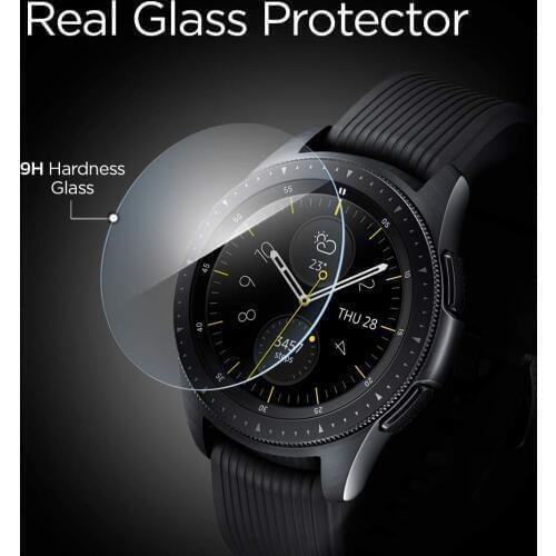 2pcs for Samsung Galaxy Watch 42mm 46mm Tempered Glass Screen Protector Protective Film Guard Anti Explosion Anti-shatter