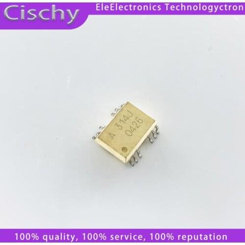 10pcs/lot HCPL314J HCPL314 HCPL-314J A314J OPTOISO DRIVER SOP16 New and Original IC In Stock