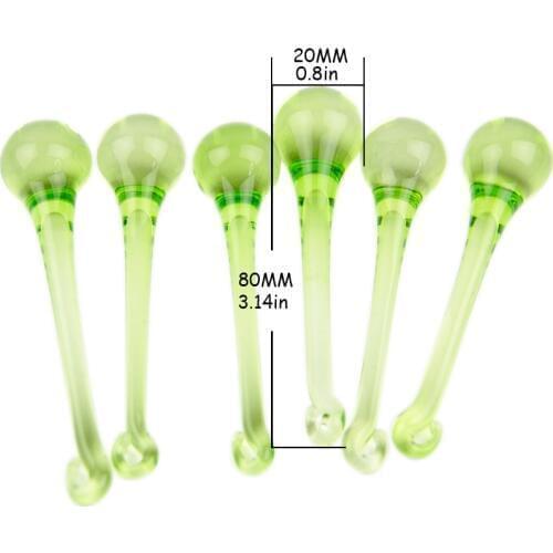 14pcs/lot Apple Green 16x60mm Crystal Glass Chandelier Raindrop Parts Pendant For Hanging Chandelier Parts