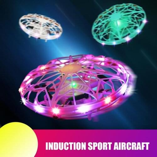 2/1PCS Rc Quadcopter Flying Helicopter UFO Ball Aircraft Infrared Sensor Mini Induction Drone Kids Electric Electronic Toy