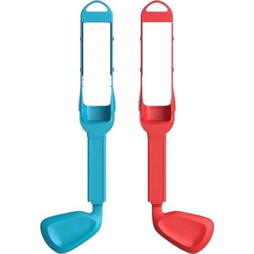 2 Pcs Golf Game Grip Left And Right Small Handle For Handle Somatosensory Cue Golf Game Accessories With Wrist Straps 2021 NEW