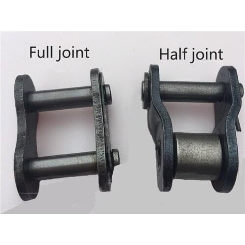 2pcsFull Half Buckle Roller Chain Connector Transmission Chains Joint 16A 16B 20A 24A 28A 32A Carbon Steel