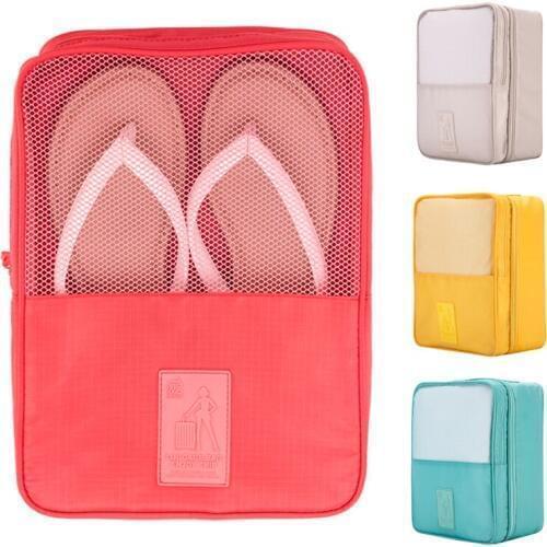 3-layer Travel Shoes Bag Shoe Sorting Pouch Storage Bag Organizer