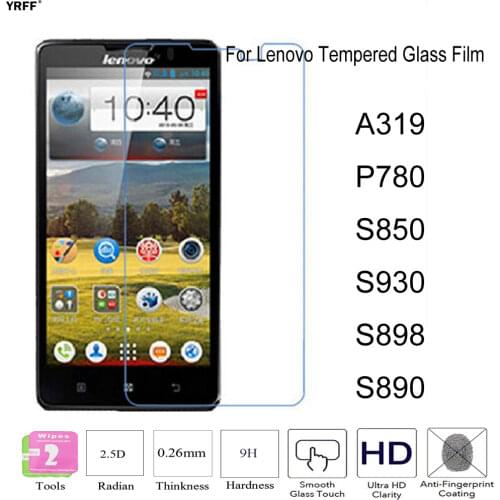 2PCS Premium Tempered Glass Protective Screen Protector Film For Lenovo Vibe P780 P90 P 780 90