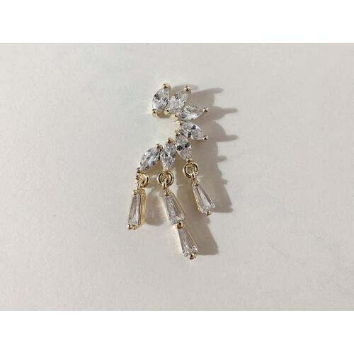 5pcs/lot luxury Alloy Zircon tassel Nail Art Crystals nail jewelry Rhinestone nails accessories supplies nail decorations charms