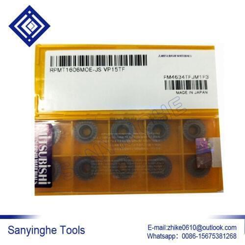 Free shipping high quality sanyinghe 50pcs/lots RPMT1606MOE-JS VP15TF cnc carbide milling insert