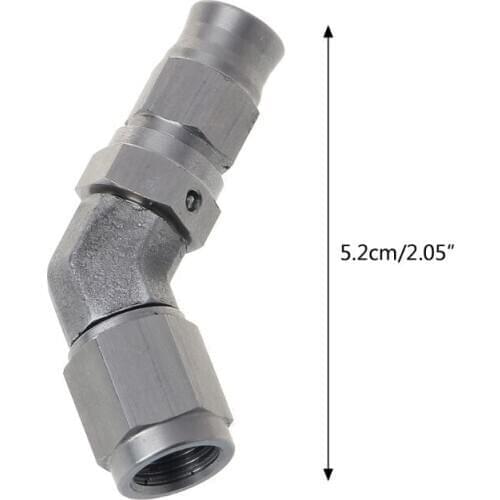 AN -3 AN3 JIC 45 Degree Stainless Steel PTFE Custom Brake Hose Fitting Dropship