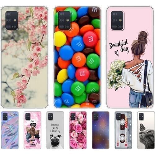 For Samsung Galaxy A51 Case Silicon Transparent Back Cover Phone Cases For Samsung A51 A515 Soft Case 6.5inch coque