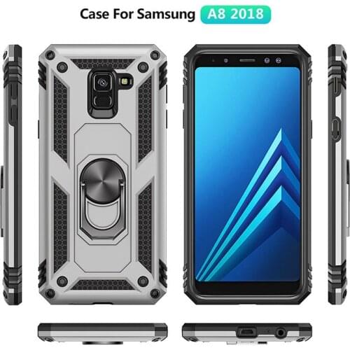 For Samsung galaxy Phone Case A9S A6 A8 Plus A7 J8 J5 J7 J3 J2 A9 Star Pro J4 J6 A2 plus Prime Core 2017 2018 Magnetic Ring Case
