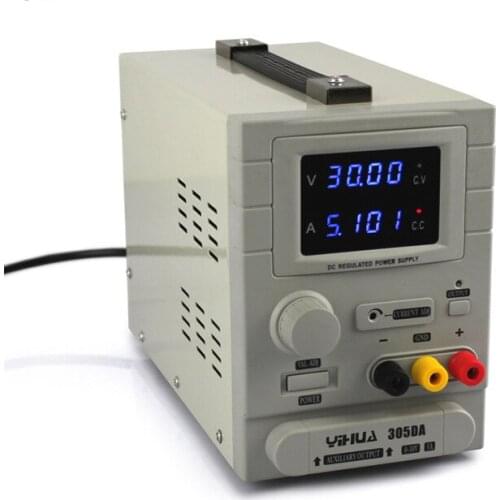 DC stabilized voltage supply YIHUA 305DA 30V 5A stabilized voltage supply communication maintenance digital display adjustable