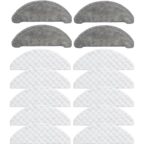 HOT!-14Pcs Replaceble Mop Cloths Disposable Cloths Sets Parts for Roidmi EVE Plus Robot Vacuum Cleaner Parts