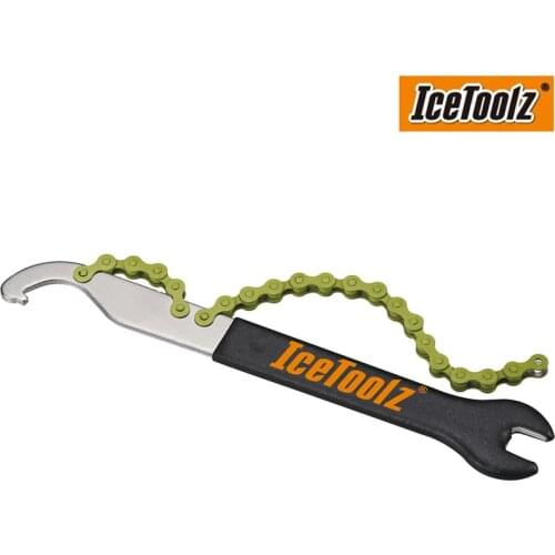 Icetoolz 34S2 Tool for Single Speed Chain Whip, Pedal, Lockring Bike Repair Tools 15mm Pedal Wrench Freewheel Turner