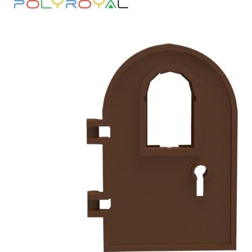 Building Blocks Technical parts4x6 dome door with window and keyhole 1 PCS MOC Compatible With brands toys for children 64390