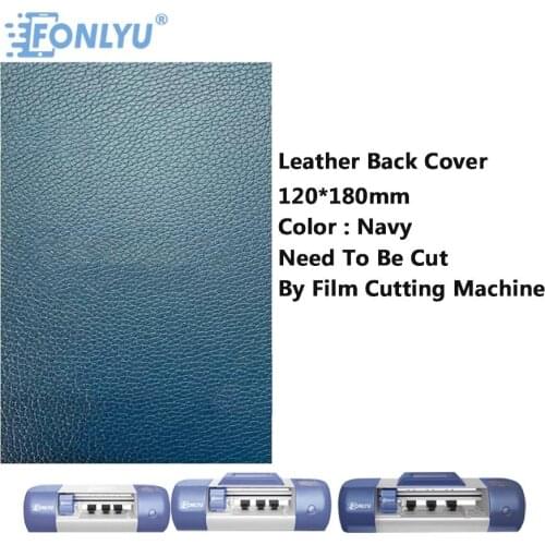 FONLYU Navy Color Leather Stickers Cellphone Back Cover Screen Film Cutting Machine Phone Mobile Phone Accessories Free Shipping