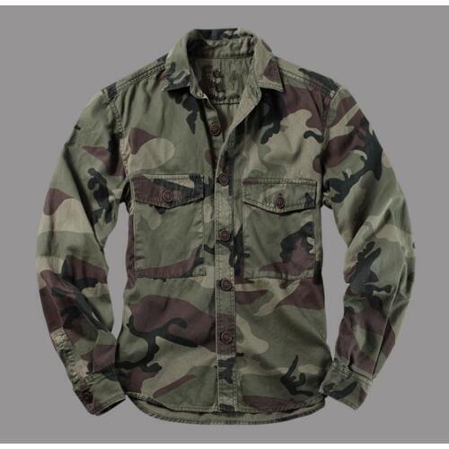 Mountain Camouflage Shirts Men Military Shirt Long Sleeve Jackets Camouflage Uniform Desert Jungle Mens Tops Mens Clothing