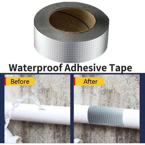 New Aluminum Foil Adhesive Tape Waterproof Duct Tape Super Repair Crack Thicken Butyl Waterproof Tape Home Renovation Tools