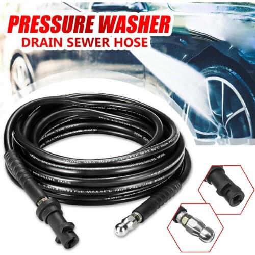 High Pressure Washer 6m 10m 15m 20 meters 5800PSI Sewer Drain Water Cleaning Hose for Karcher K1 K2 K3 K4 K5 K6 K7
