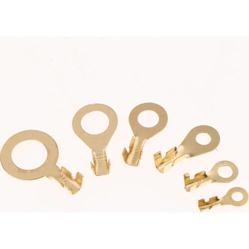 150pcs Heavy Duty Wire Lugs Brass Eyelets Ring Terminal Connectors Kit