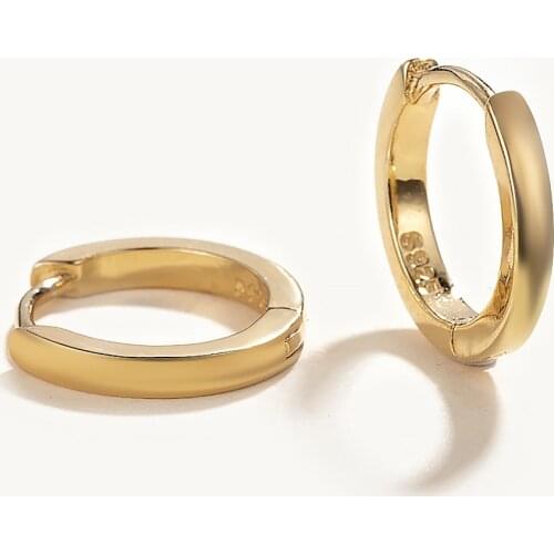 7mm 925 Sterling Silver Rainbow Zircon Small Hoop Earrings for Women Turquoise/Lavender/Black/Green/White/Blue Huggie Earrings