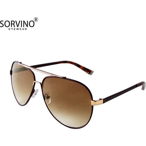 SORVINO High Quality Brand Retro Double Bridge Nose Designer Eye Glasses New Fashion Oval Outdoor Men Decorative Sun Shade A0029