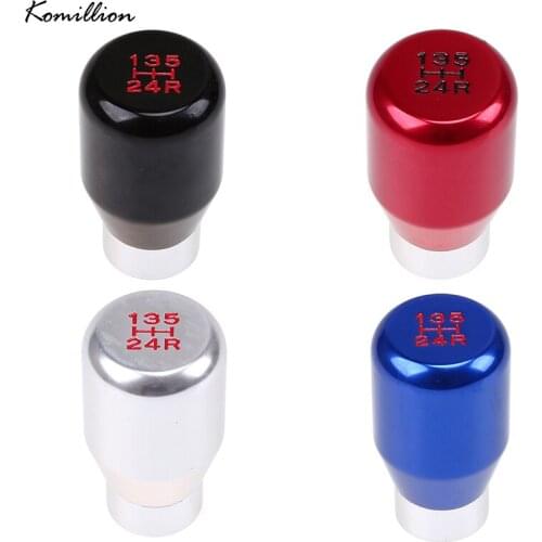 Universal Car 5 Speed Aluminum Alloy Gear Shift Stick Shifter Lever Knob Manual Transmission Handbrake Cover Auto Interior Parts