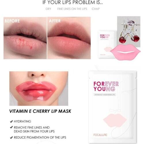 Beauty Super Lip Plumper Pink Crystal Collagen Lip Cosmetics Skin Mask Care Essence Moisture Wrinkle Smoothing Dryness Patc O6K6