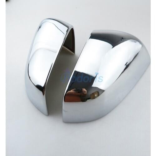 Highlight Silver Mirror Cover Wings Door Rearview Overlay Rear View Garnish Moulding 2014-2019 For Tesla Model S Accessories